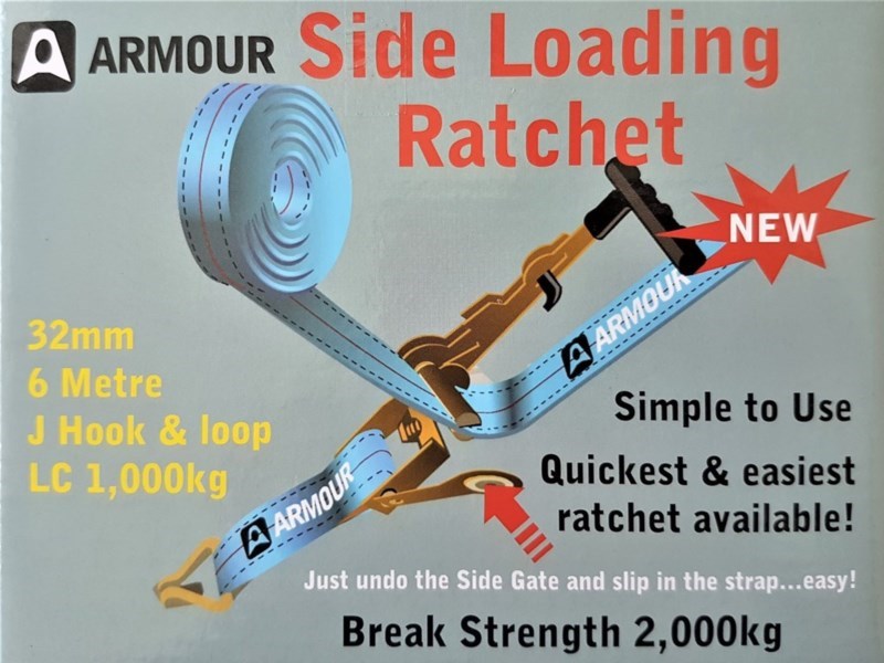 Armour Side Loading Ratchet J Hook & loop