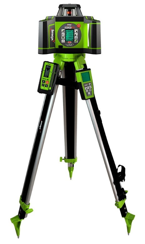 Imex i99R Dual Grade  laser with Staff/Tripod