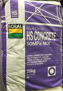 Boral HS Concrete  50mpa 20kg