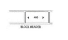 Block Header 100m Stencil