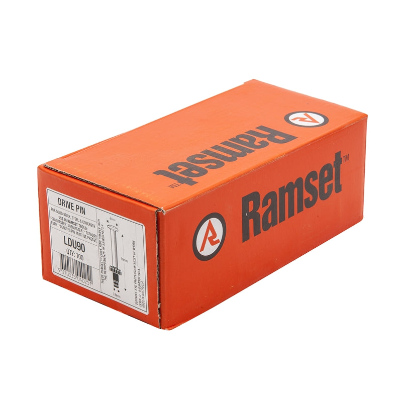 Ramset 8/9mm Drive Pin 3.8x90mm (Box of 100)